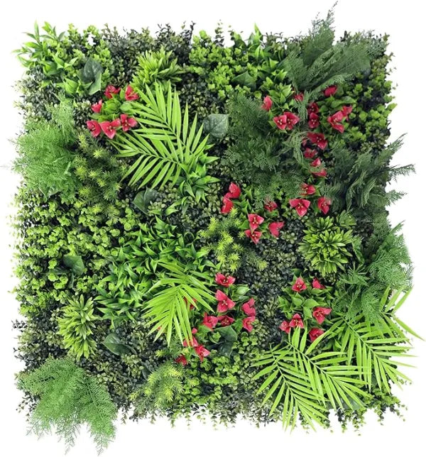 Painel Vegetação Artificial 3D Jardim Vertical 1x1m (PROMOÇÃO)