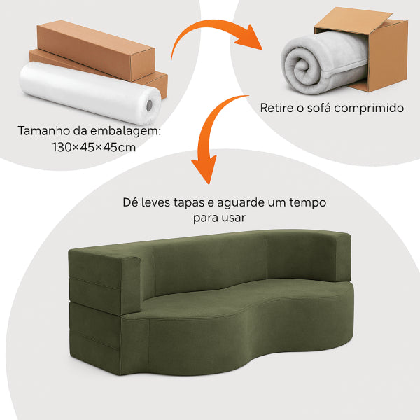 Sofá Compact Expande Sozinho ao Abrir (PROMOÇÃO)