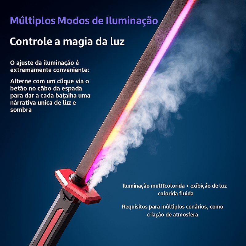 Espada Sparkblade Buho LED 7 Cores PROMOÇÃO