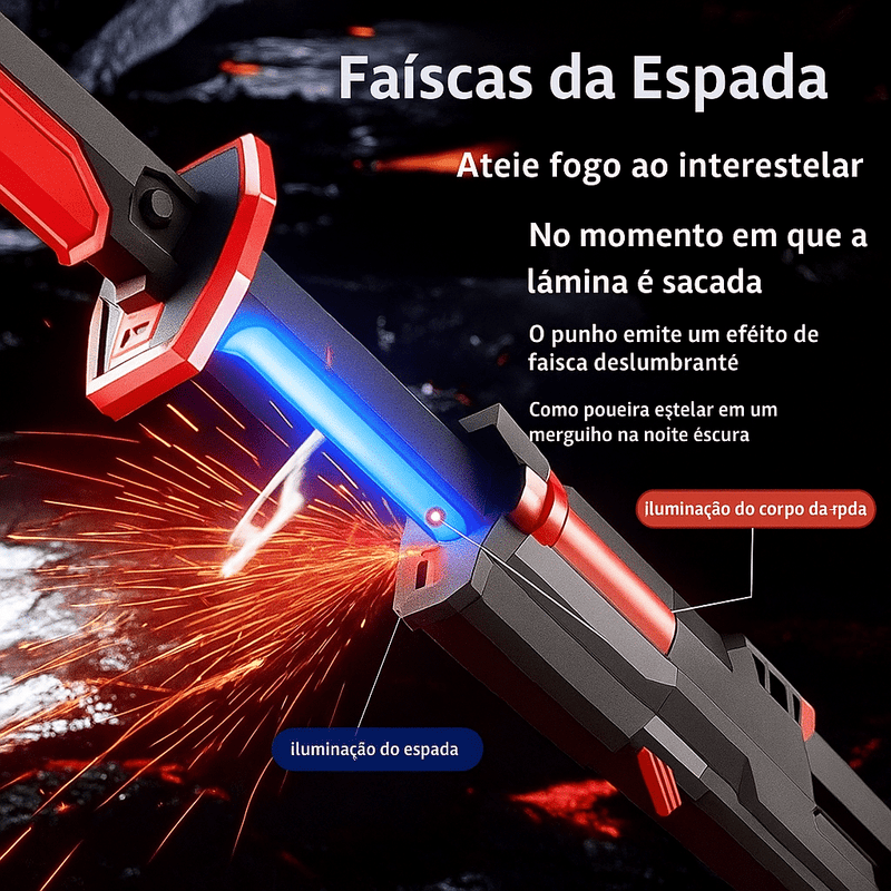 Espada Sparkblade Buho LED 7 Cores PROMOÇÃO