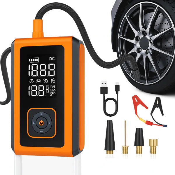 Auxiliar de Partida Automotivo com Compressor de Ar e Lanterna (PROMOÇÃO)