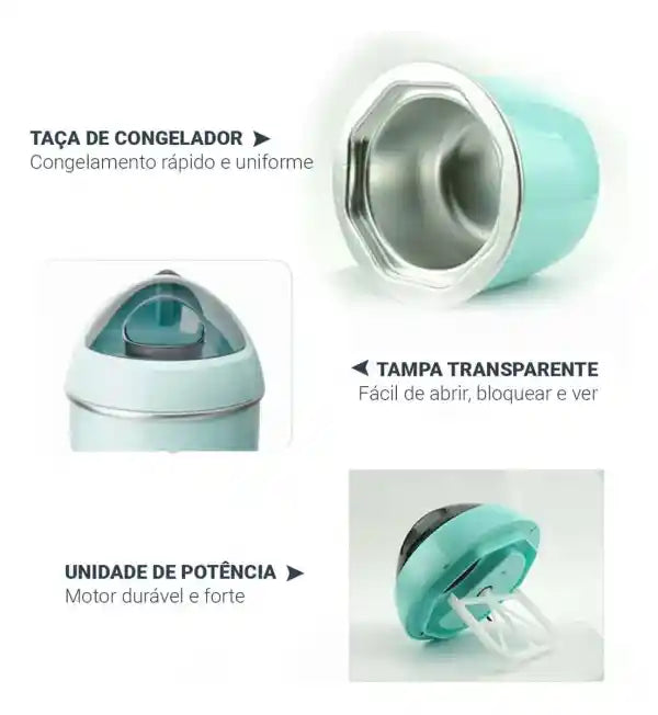 Máquina de Sorvete e Iogurte 0.8L 220V (PROMOÇÃO)