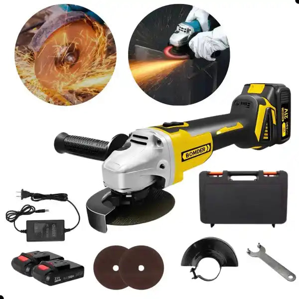 Lixadeira Angular Recarregável 21V com 2 Baterias (PROMOÇÃO)