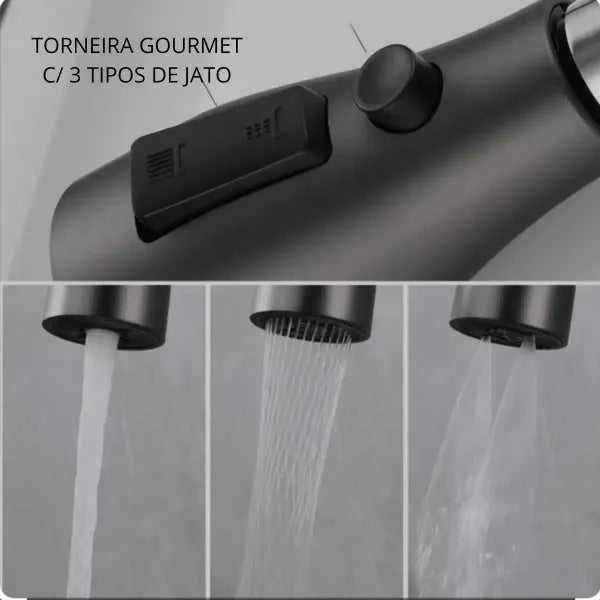 Cuba Gourmet Inox 75×45 com Torneira Cascata (PROMOÇÃO)