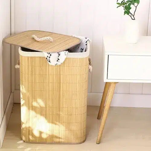 Cesto retangular forrado para roupas sujas banheiro e lavanderia (PROMOÇÃO)