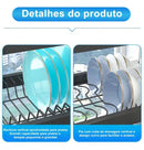 Escorredor de Louça Suspenso Mapaseg 65cm – Cor Preto (PROMOÇÃO)