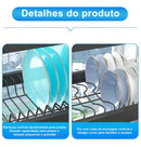 Escorredor de Louça Suspenso Mapaseg 65cm – Cor Preto (PROMOÇÃO)