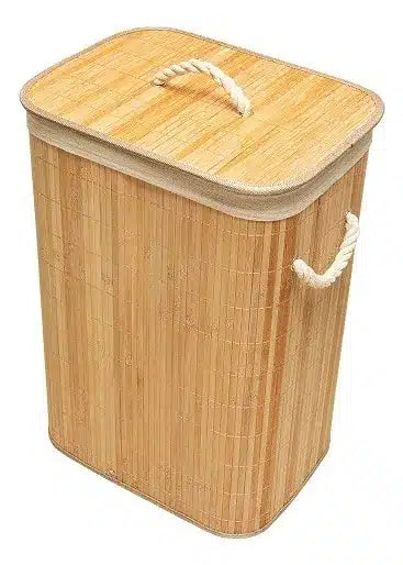 Cesto retangular forrado para roupas sujas banheiro e lavanderia (PROMOÇÃO)