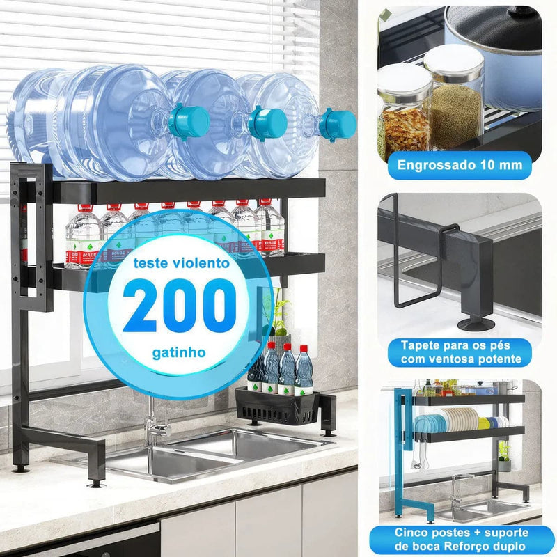 Escorredor de Louça Suspenso Mapaseg 65cm – Cor Preto (PROMOÇÃO)