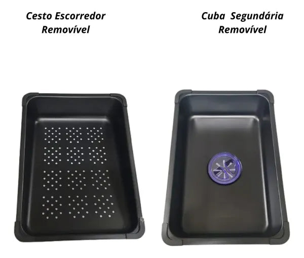 Cuba Gourmet Inox 75×45 com Torneira Cascata (PROMOÇÃO)