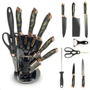 Jogo de Facas Gourmet 9 Peças Inox + Amolador (PROMOÇÃO)