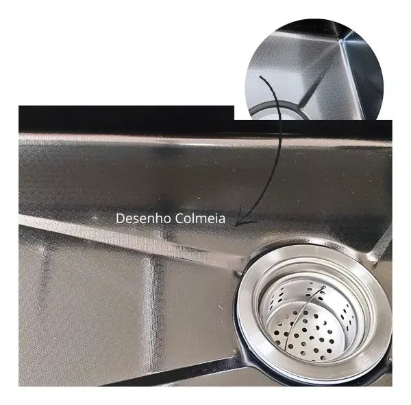 Cuba Gourmet Inox 75×45 com Torneira Cascata (PROMOÇÃO)