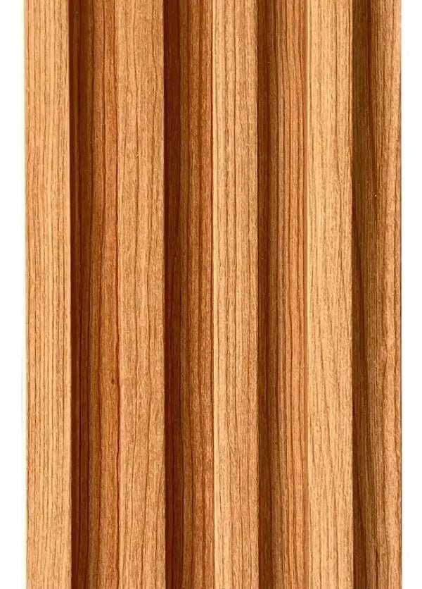 Kit 5 Painéis Ripados WPC Freijó 2,80m x 17cm – Interno e Externo (PROMOÇÃO)