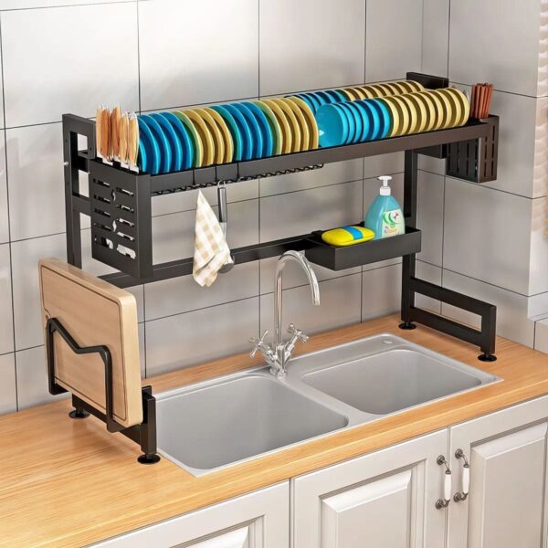 Escorredor de Louça Suspenso Mapaseg 65cm – Cor Preto (PROMOÇÃO)