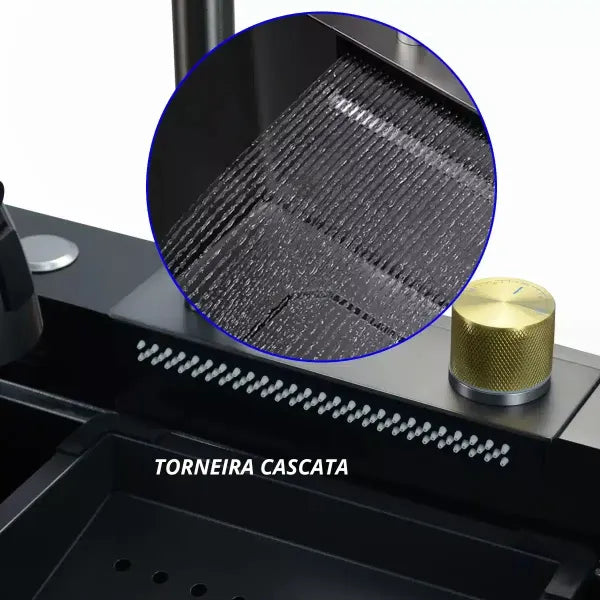 Cuba Gourmet Inox 75×45 com Torneira Cascata (PROMOÇÃO)