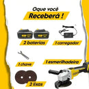 Lixadeira Angular Recarregável 21V com 2 Baterias (PROMOÇÃO)