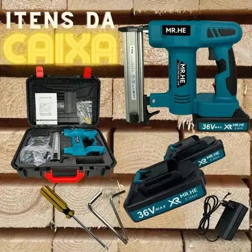 Pinador Elétrico Profissional 2 Baterias 5000mAh (PROMOÇÃO)