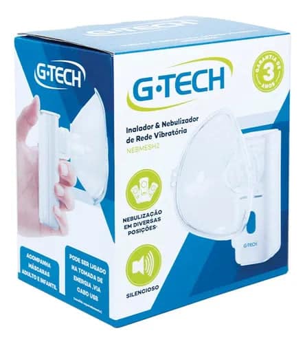 Inalador e Nebulizador G-Tech Compacto e Silencioso (PROMOÇÃO)