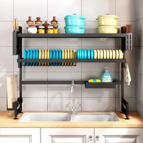 Escorredor de Louça Suspenso Mapaseg 65cm – Cor Preto (PROMOÇÃO)