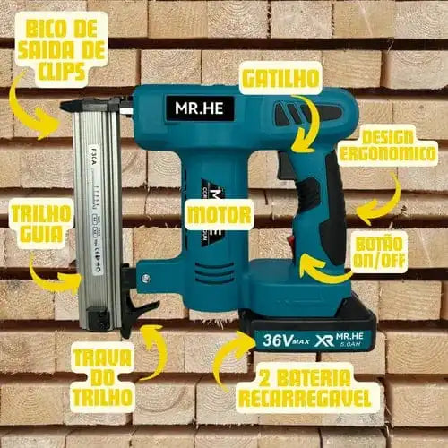 Pinador Elétrico Profissional 2 Baterias 5000mAh (PROMOÇÃO)