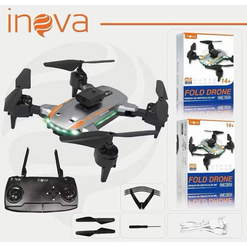 Drone Inova Dual Câmera 4K GPS Dobrável Original (PROMOÇÃO)