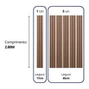 Kit 5 Painéis Ripados WPC Freijó 2,80m x 17cm – Interno e Externo (PROMOÇÃO)