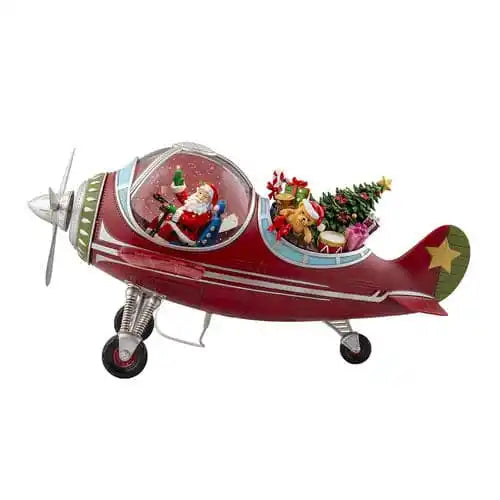 Avião Natalino Musical com Luzes e Movimento (PROMOÇÃO)