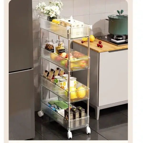 Carrinho Estante Acrílico – Compacto e Funcional (PROMOÇÃO)