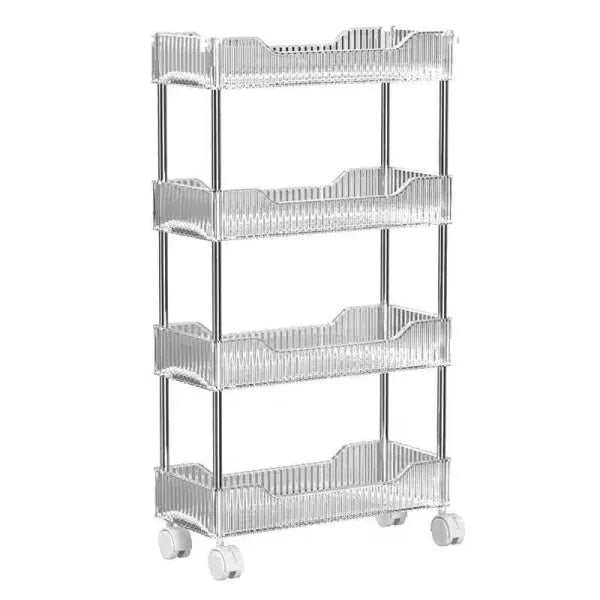 Carrinho Estante Acrílico – Compacto e Funcional (PROMOÇÃO)