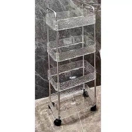 Carrinho Estante Acrílico – Compacto e Funcional (PROMOÇÃO)